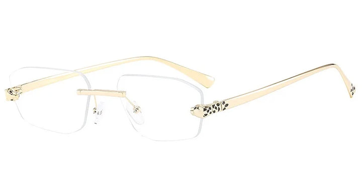 Women's Lightweight Frameless Polygonal Sunglasses for Summer Outings-The Yellow Prime