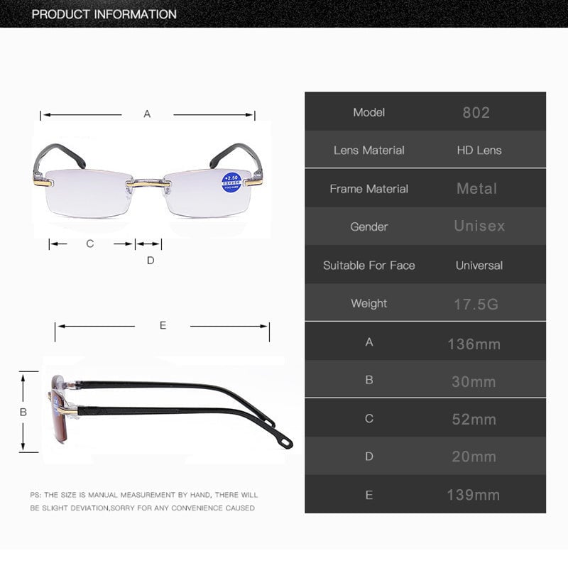 [Women's Lightweight Multifocal Reading Glasses for Daily Use]-The Yellow Prime