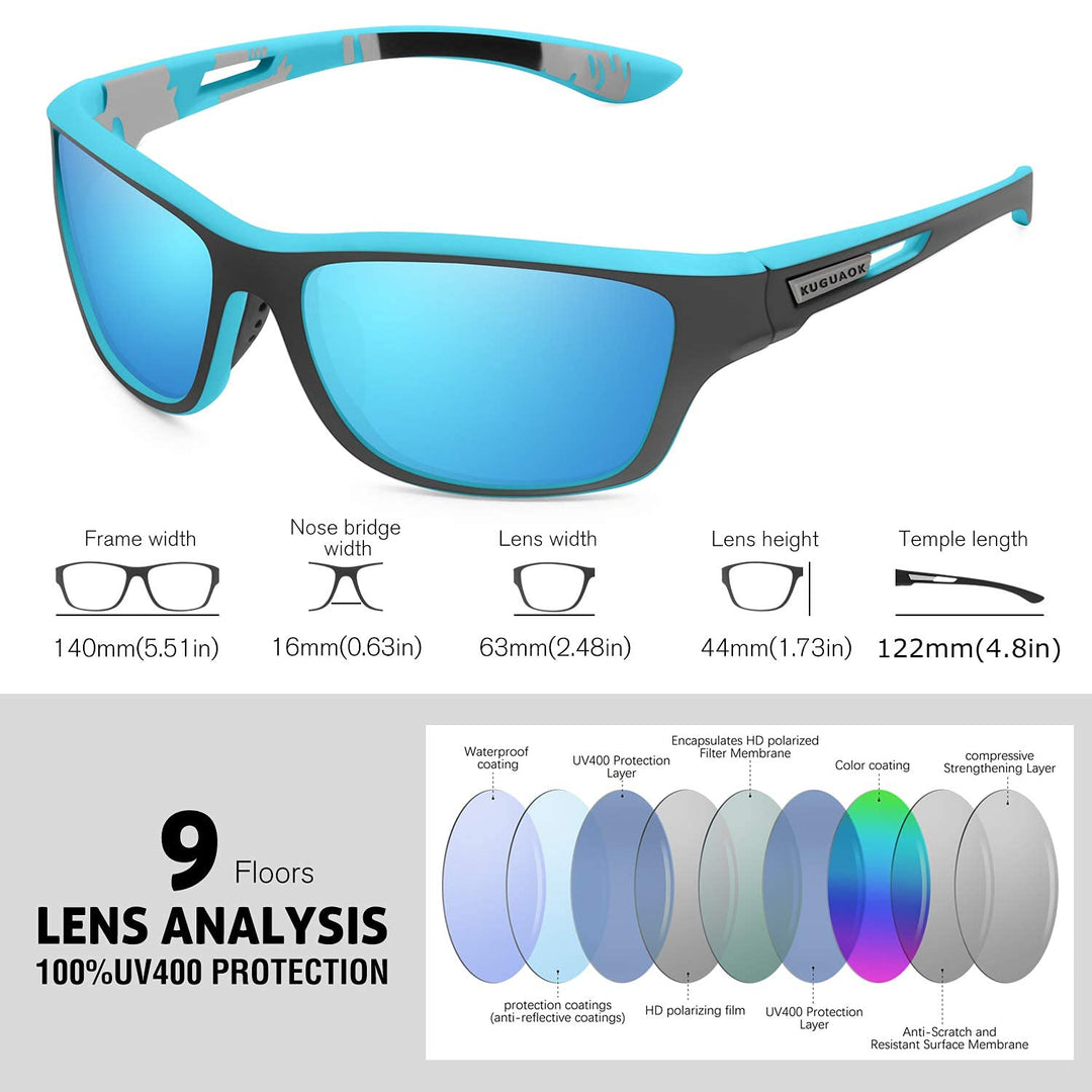 Women's Lightweight Outdoor Sports Sunglasses - Polarized TAC Lens-The Yellow Prime