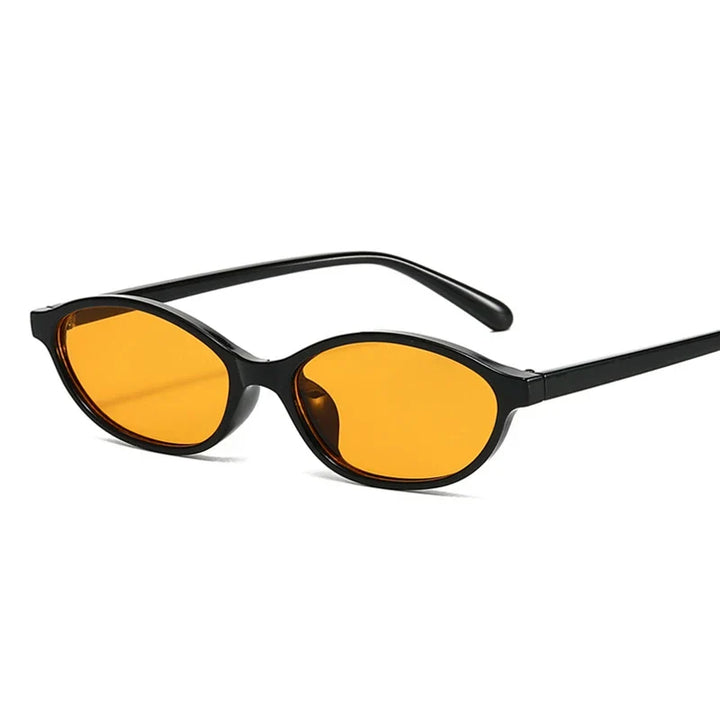 Women's Lightweight Oval Sunglasses – Durable Plastic Frame for Summer-The Yellow Prime