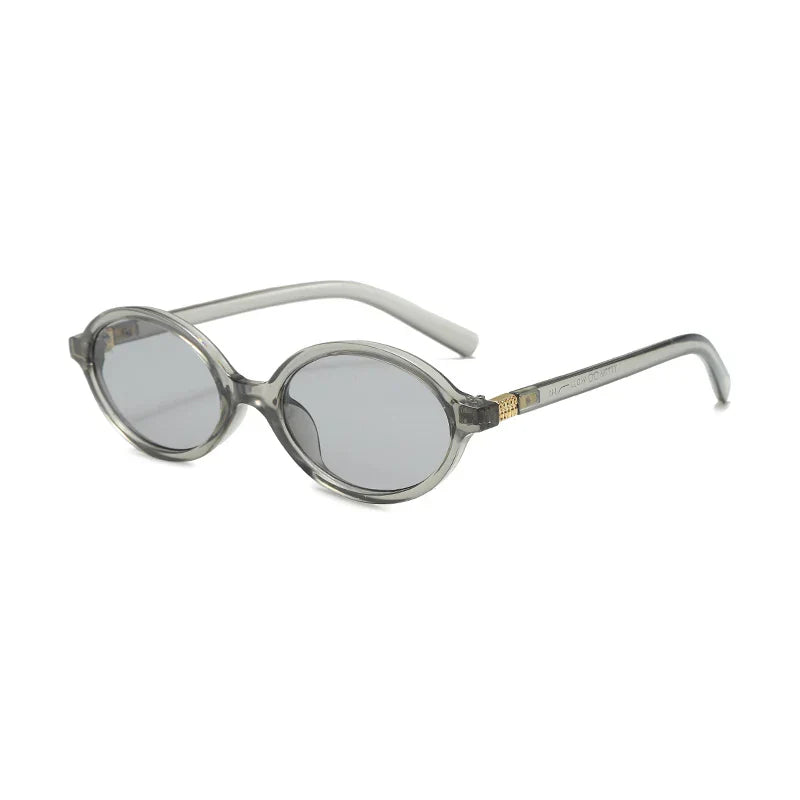 Women's Lightweight Oval Sunglasses – Leopard Print, UV Protection-The Yellow Prime
