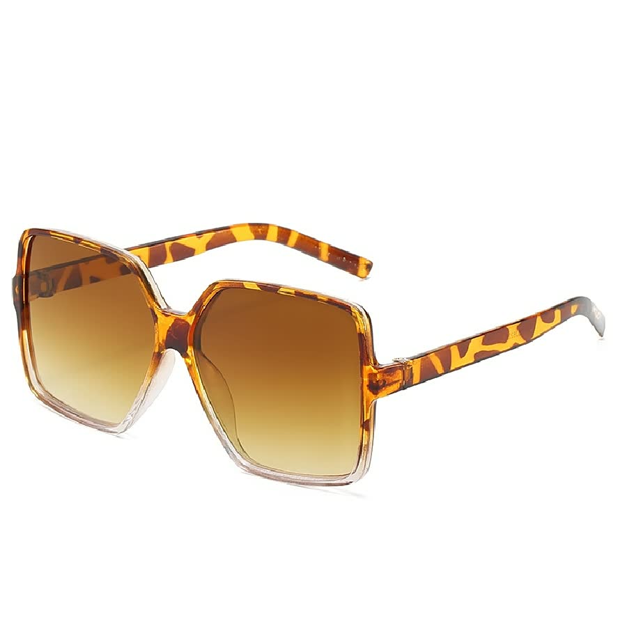 Women's Lightweight Oversized Square Sunglasses with UV Protection-The Yellow Prime
