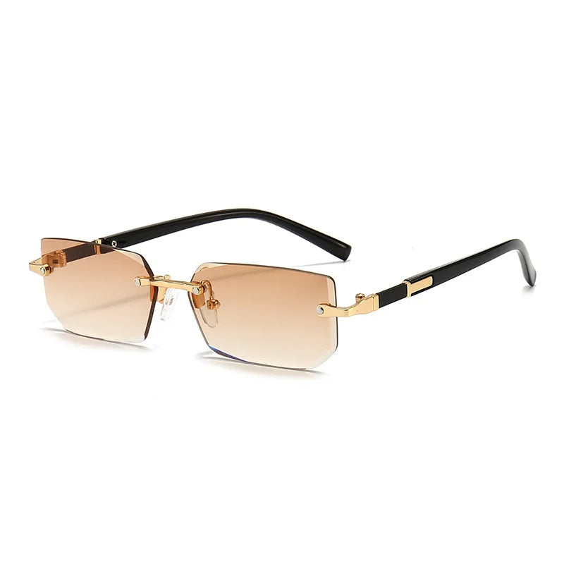Women's Lightweight Rectangular Sunglasses - Minimalist Summer Style-The Yellow Prime