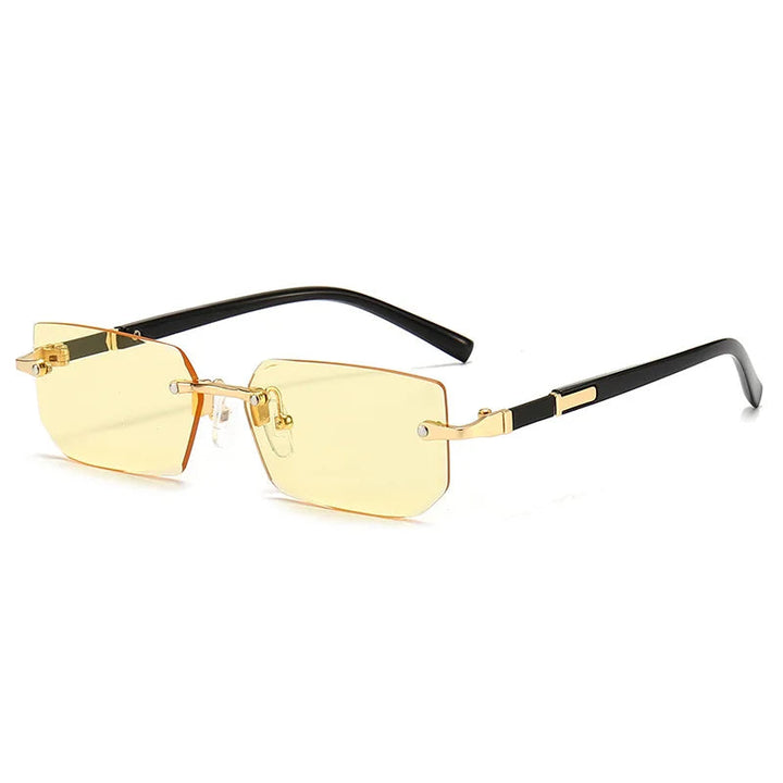 Women's Lightweight Rectangular Sunglasses - Minimalist Summer Style-The Yellow Prime