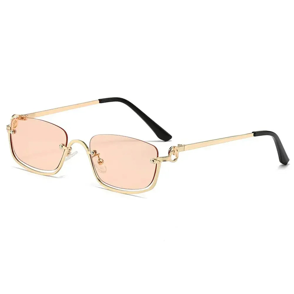 Women's Lightweight Retro Metal Frame Sunglasses with Polycarbonate Lenses-The Yellow Prime