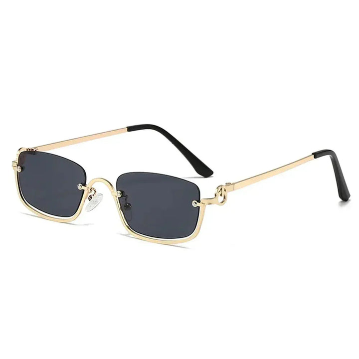 Women's Lightweight Retro Metal Frame Sunglasses with Polycarbonate Lenses-The Yellow Prime