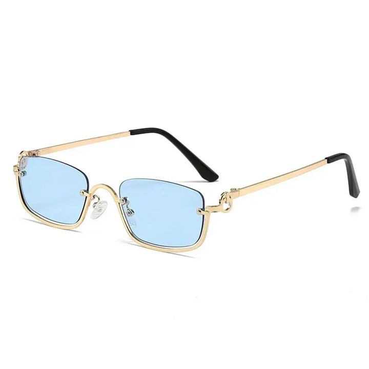 Women's Lightweight Retro Metal Frame Sunglasses with Polycarbonate Lenses-The Yellow Prime