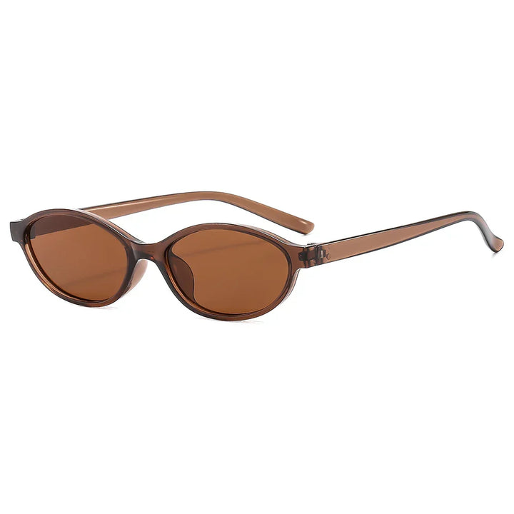 Women's Lightweight Retro Oval Cat-Eye Sunglasses for Everyday Wear-The Yellow Prime