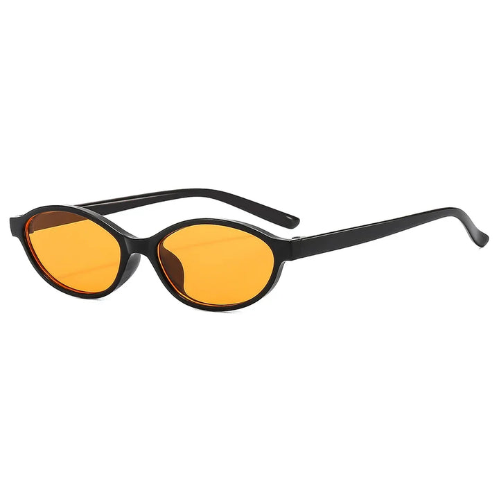 Women's Lightweight Retro Oval Cat-Eye Sunglasses for Everyday Wear-The Yellow Prime
