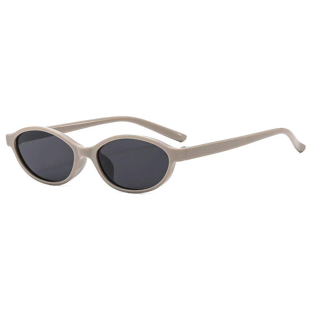 Women's Lightweight Retro Oval Cat-Eye Sunglasses for Everyday Wear-The Yellow Prime