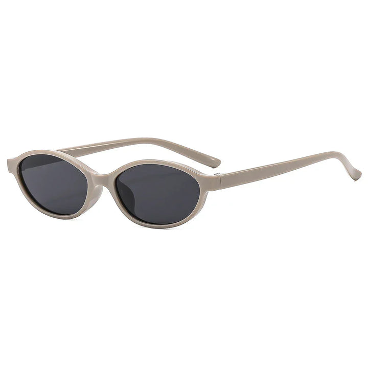 Women's Lightweight Retro Oval Cat-Eye Sunglasses for Everyday Wear-The Yellow Prime