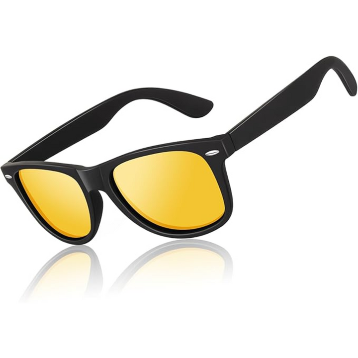 Women's Lightweight Retro Polarized Sunglasses for Summer Activities-The Yellow Prime