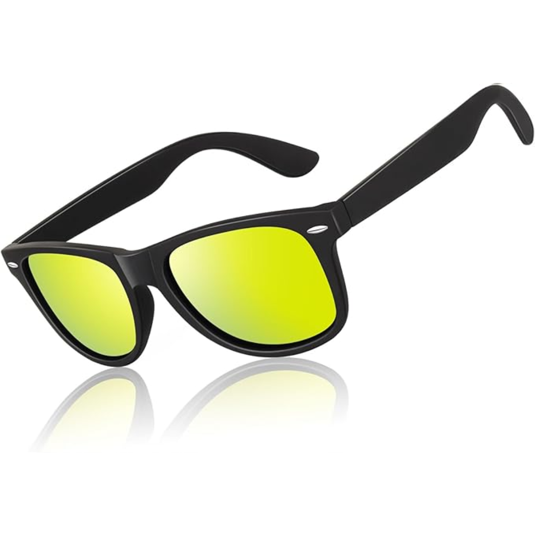 Women's Lightweight Retro Polarized Sunglasses for Summer Activities-The Yellow Prime