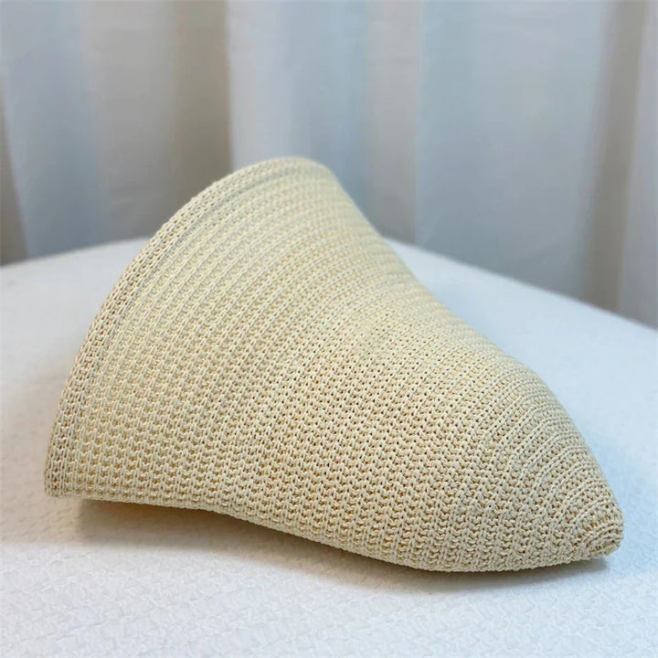 Women's Lightweight Retro Straw Bucket Hat for Summer-The Yellow Prime