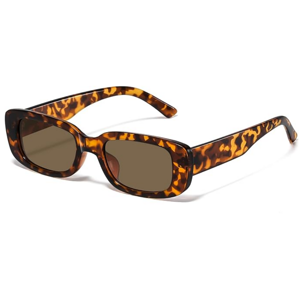 Women's Lightweight Retro Sunglasses – Rectangular Y2K Style, UV400 Protection-The Yellow Prime