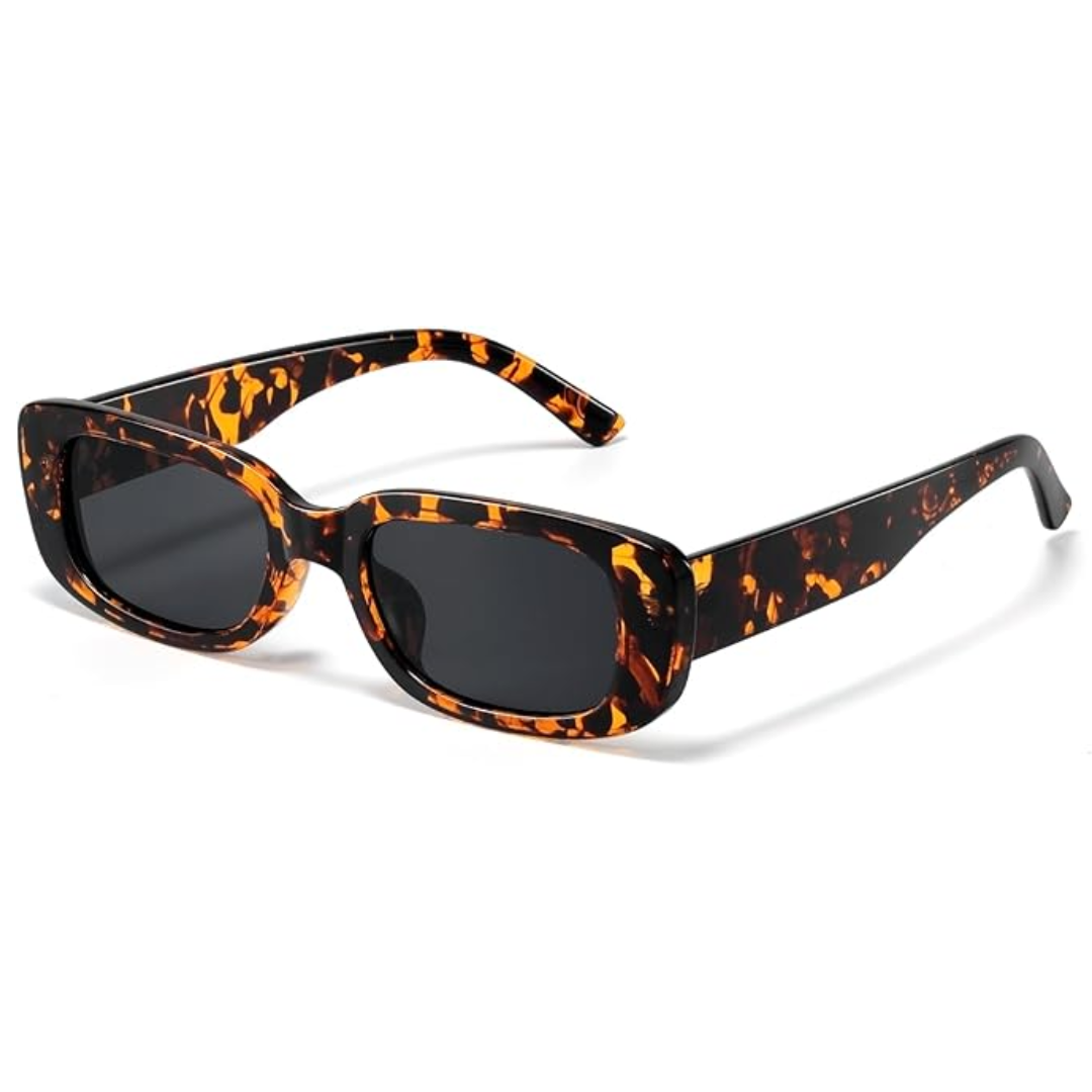 Women's Lightweight Retro Sunglasses – Rectangular Y2K Style, UV400 Protection-The Yellow Prime
