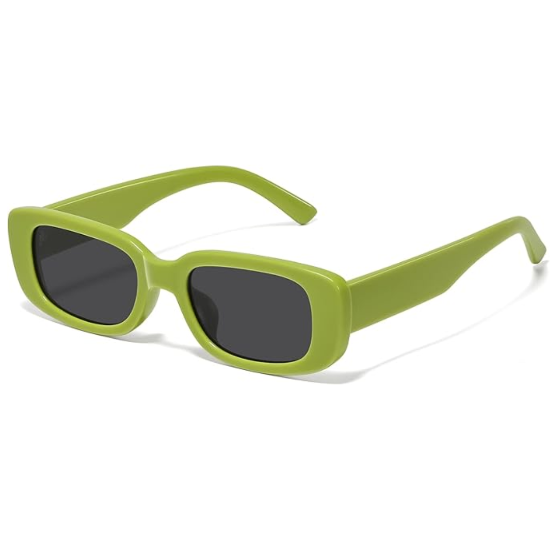 Women's Lightweight Retro Sunglasses – Rectangular Y2K Style, UV400 Protection-The Yellow Prime