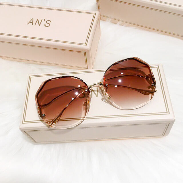 Women's Lightweight Rimless Metal Sunglasses for Summer 2025-The Yellow Prime