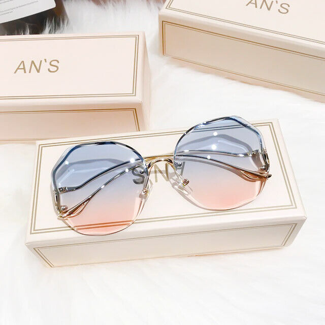 Women's Lightweight Rimless Metal Sunglasses for Summer 2025-The Yellow Prime