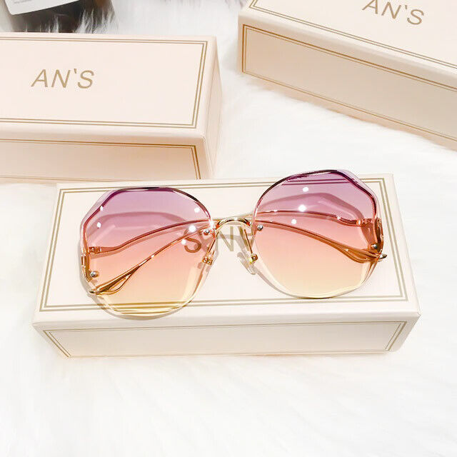 Women's Lightweight Rimless Metal Sunglasses for Summer 2025-The Yellow Prime