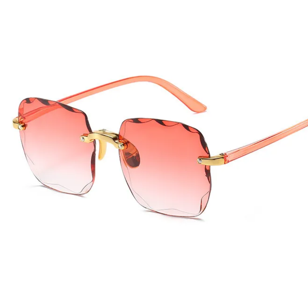 Women's Lightweight Rimless Sunglasses with UV400 Protection-The Yellow Prime