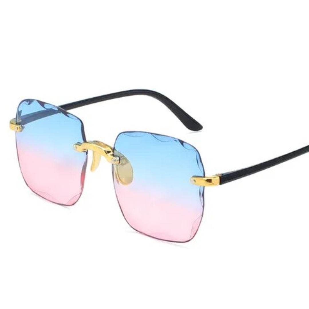 Women's Lightweight Rimless Sunglasses with UV400 Protection-The Yellow Prime