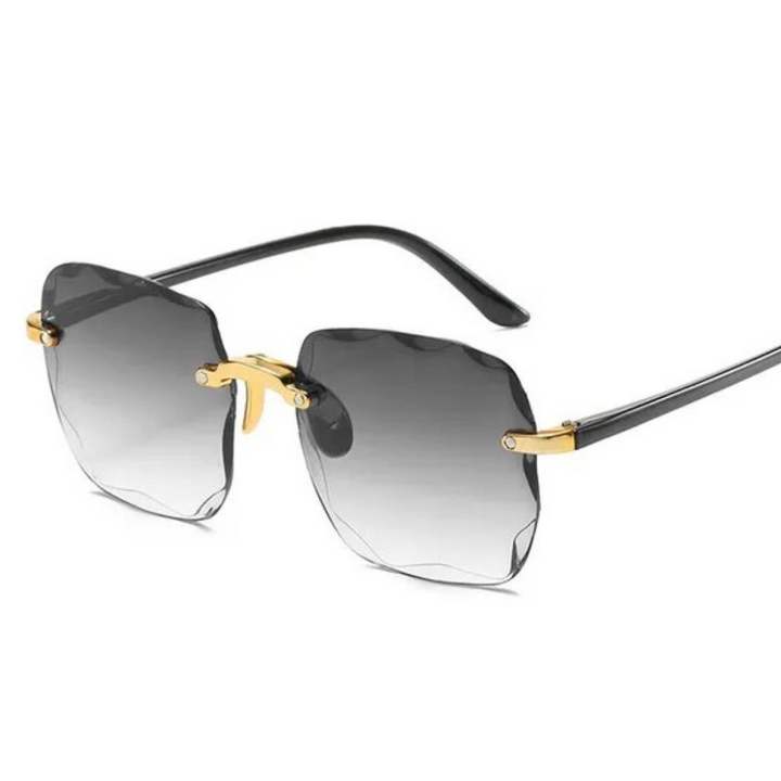 Women's Lightweight Rimless Sunglasses with UV400 Protection-The Yellow Prime