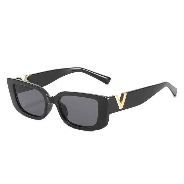Women's Lightweight Square Sunglasses - Retro Metal Design for Daily Use-The Yellow Prime