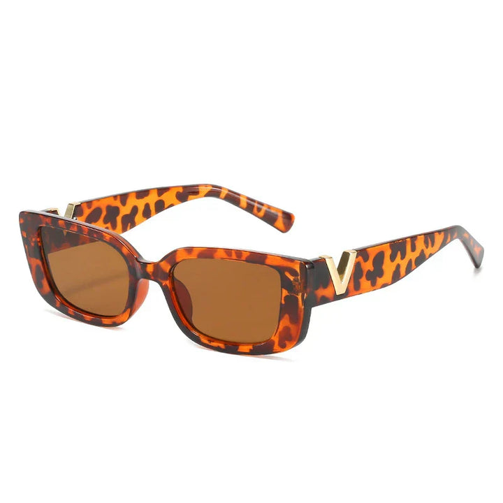 Women's Lightweight Square Sunglasses - Retro Metal Design for Daily Use-The Yellow Prime