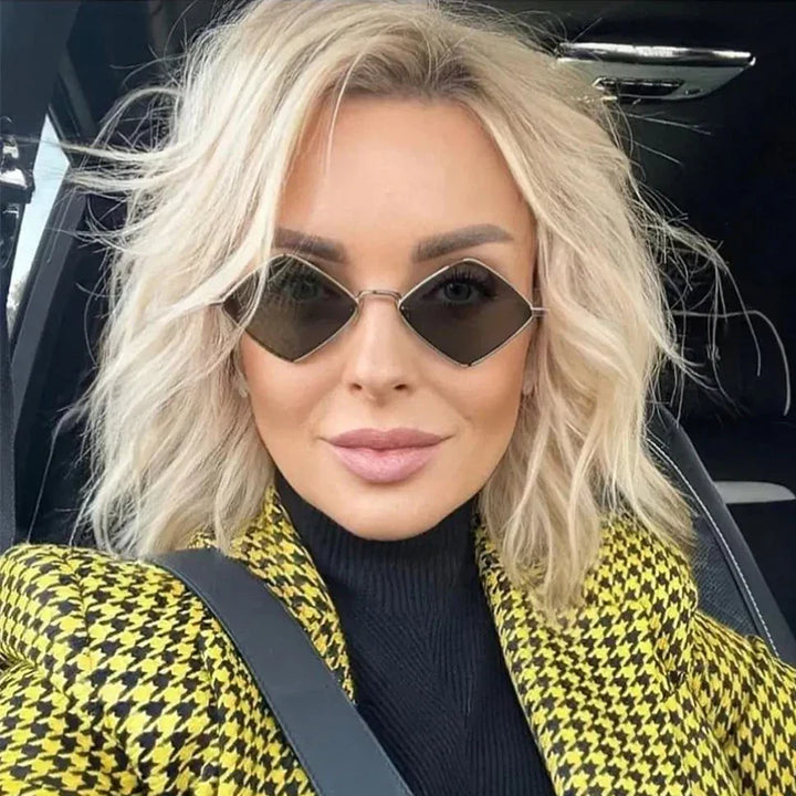 Women's Lightweight Sunglasses – Irregular Polygon Design for Daily Use-The Yellow Prime