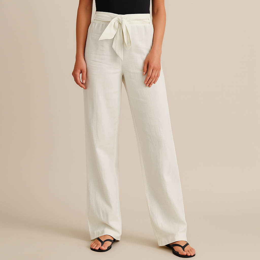 Women's Linen Pants-The Yellow Prime