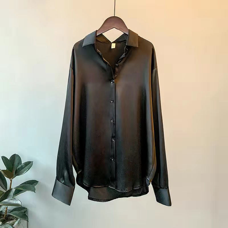 Women's Luxury Silk Blouse-The Yellow Prime