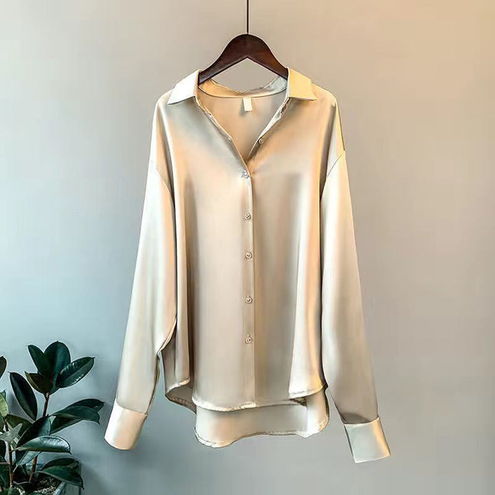 Women's Luxury Silk Blouse-The Yellow Prime