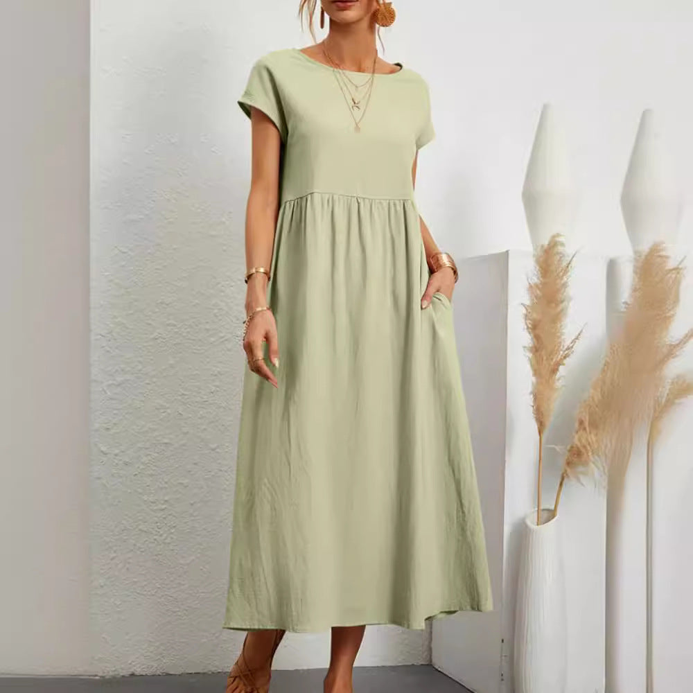 Women's Maxi Dress in Lightweight, Breathable Fabric-The Yellow Prime