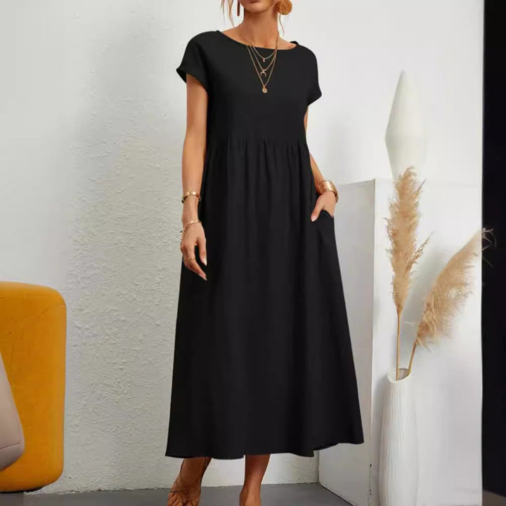 Women's Maxi Dress in Lightweight, Breathable Fabric-The Yellow Prime