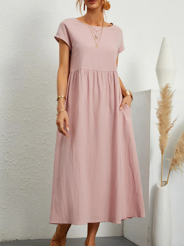 Women's Maxi Dress in Lightweight, Breathable Fabric-The Yellow Prime