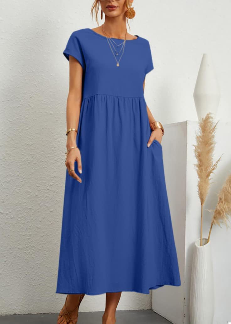 Women's Maxi Dress in Lightweight, Breathable Fabric-The Yellow Prime