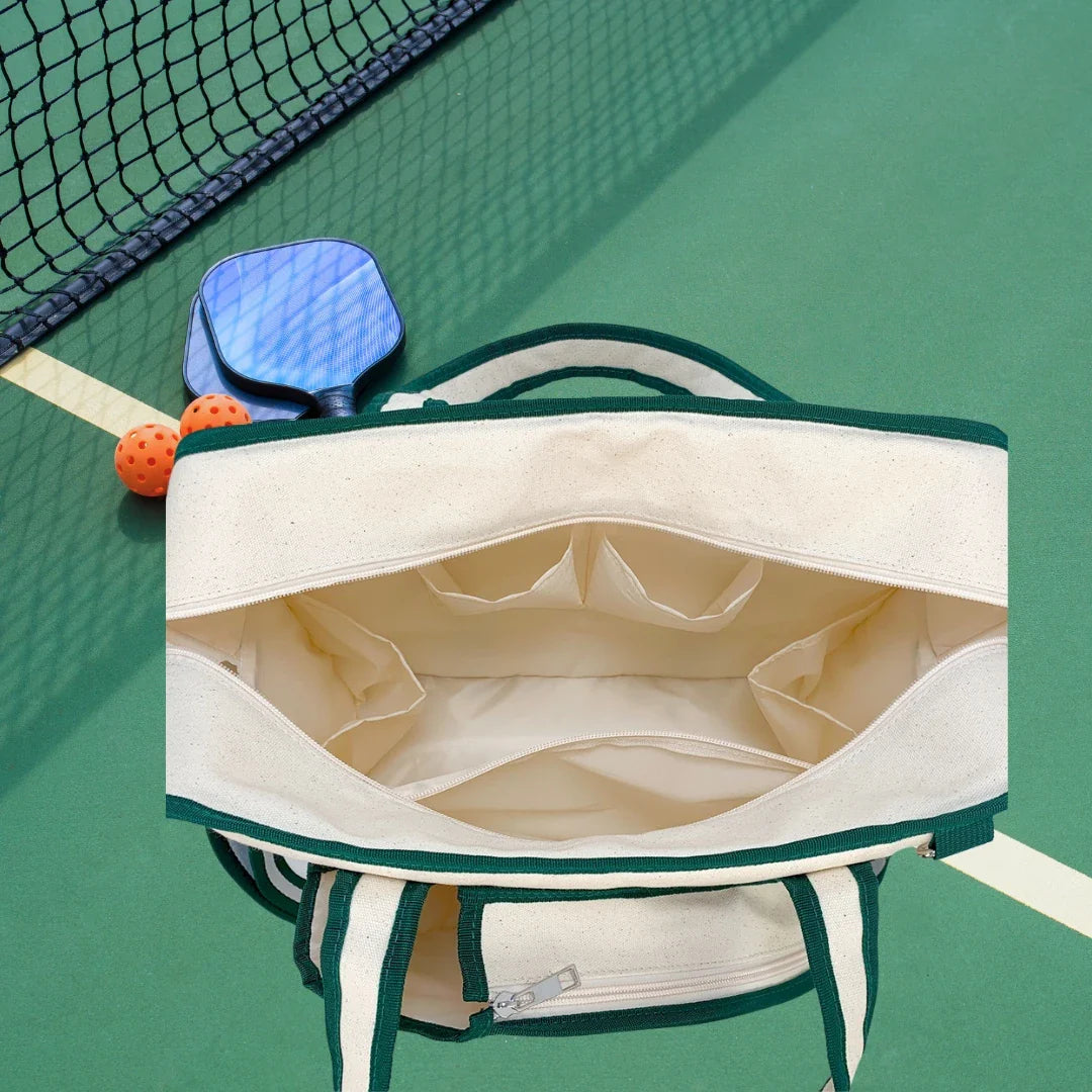 Women's Multi-Pocket Sports Shoulder Bag for Pickleball-The Yellow Prime