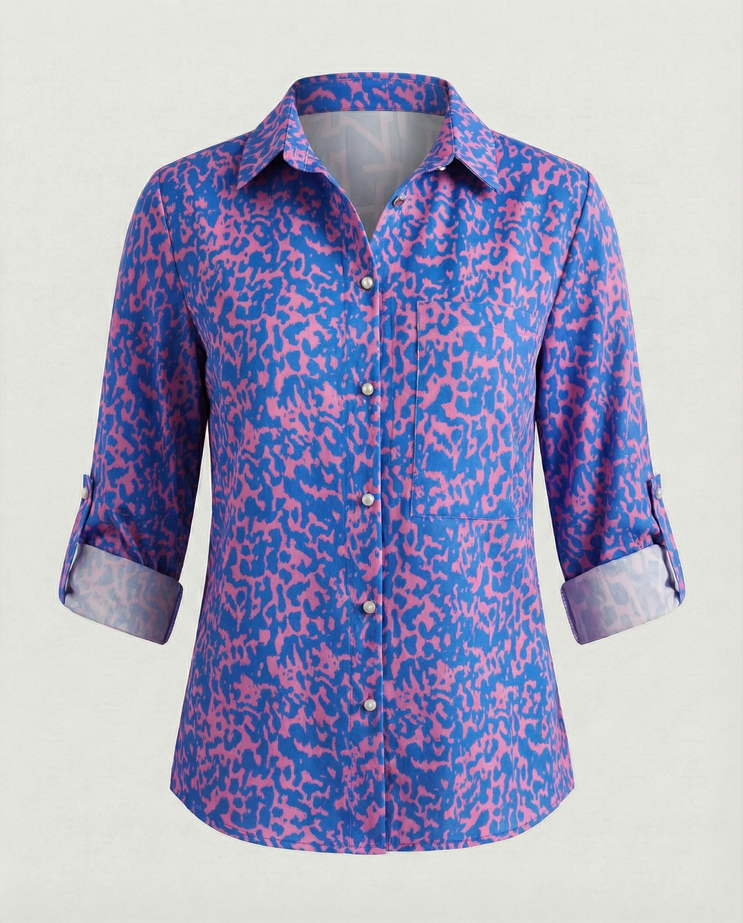 Women's Notched Collar Blouse-The Yellow Prime