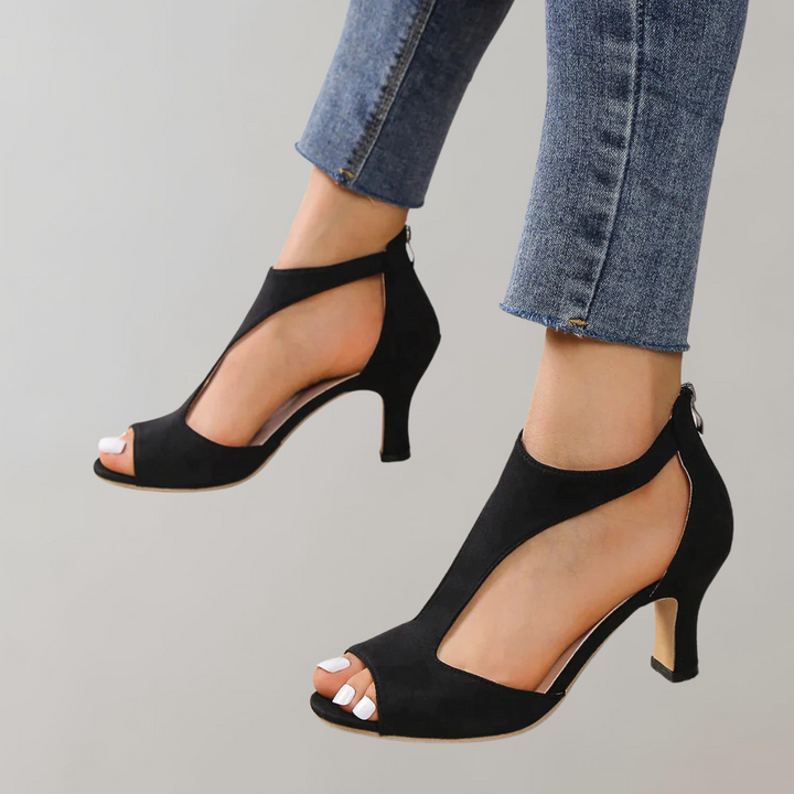 Women's Orthopedic Heeled Slide Sandals for Comfort and Style-The Yellow Prime