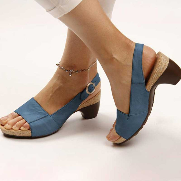 Women's Orthopedic Sandals with Heel for Stylish Comfort and Support-The Yellow Prime