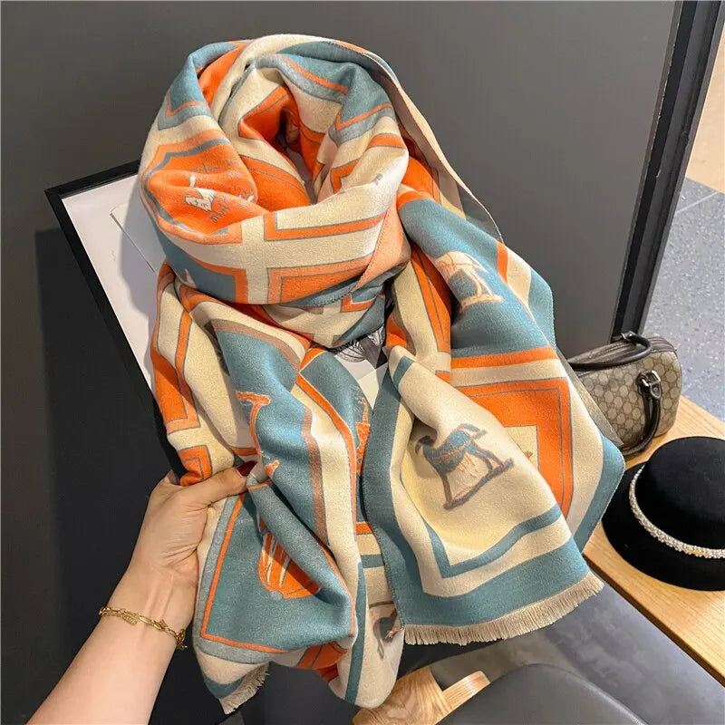 Women's Oversized Cashmere Scarf - Warm and Refined for Winter-The Yellow Prime