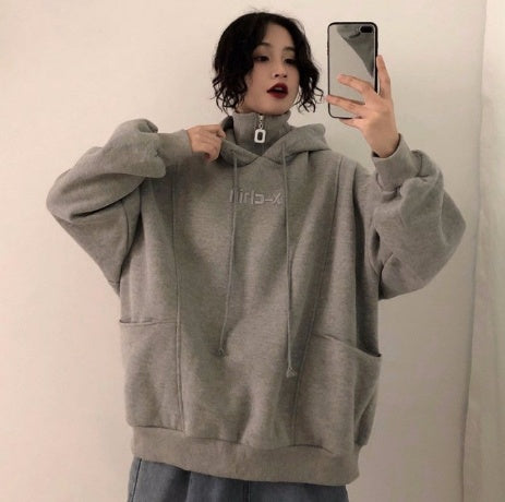 Women's Oversized Cozy Fleece Hoodie - Mid Length Winter Wear-The Yellow Prime