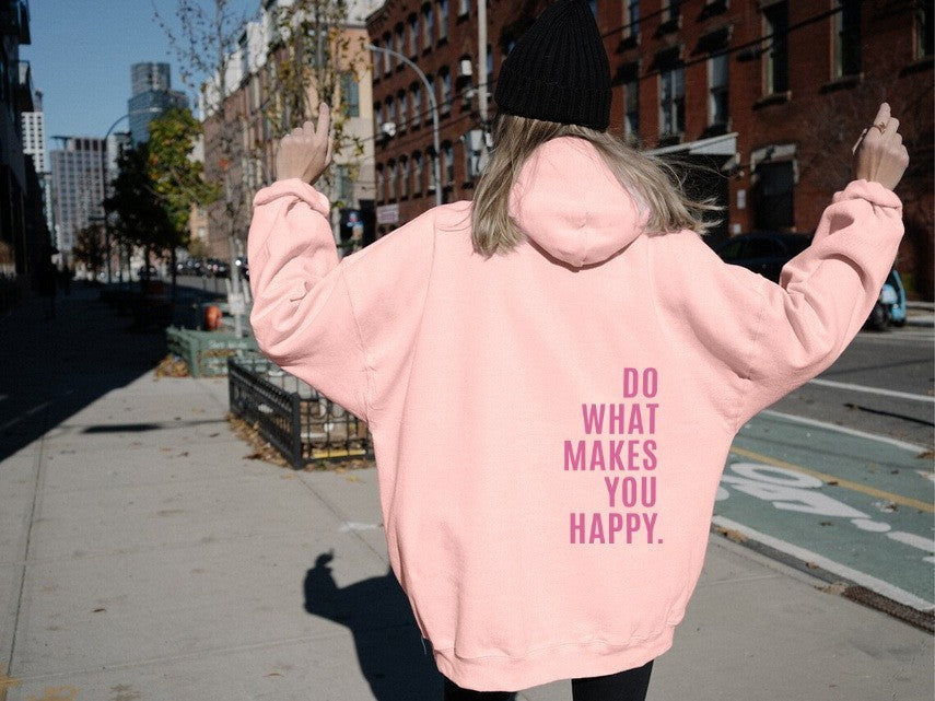 Women's Oversized Hoodie - Loose Fit with Back Print-The Yellow Prime