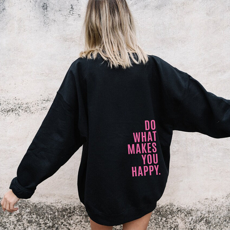 Women's Oversized Hoodie - Loose Fit with Back Print-The Yellow Prime