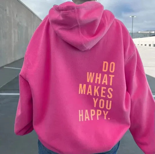Women's Oversized Hoodie with Back Print - Cotton Everyday Wear-The Yellow Prime