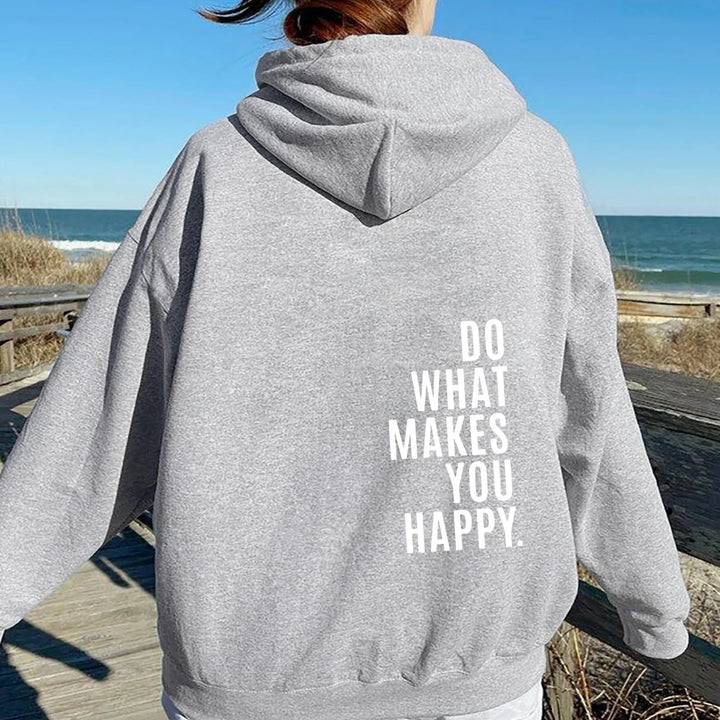 Women's Oversized Hoodie with Back Print - Cotton Everyday Wear-The Yellow Prime