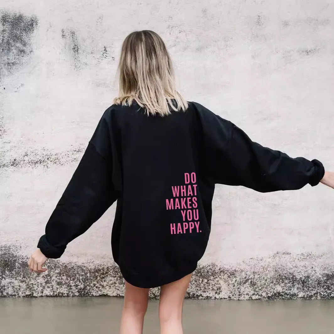 Women's Oversized Hoodie with Back Print - Cotton Everyday Wear-The Yellow Prime