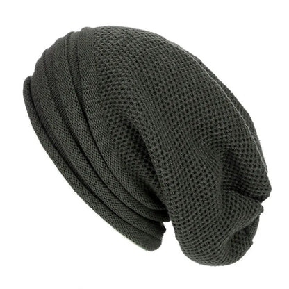 Women's Oversized Knitted Slouchy Beanie for Winter-The Yellow Prime