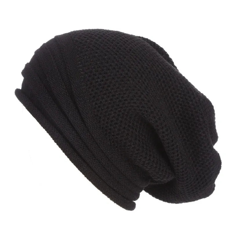 Women's Oversized Knitted Slouchy Beanie for Winter-The Yellow Prime